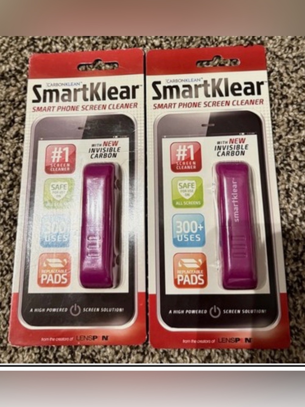 Smart Klear Phone, IPad, Laptop Screen Cleaner Lot of 2